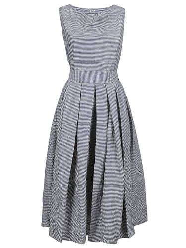 APUNTOB - Striped Belted Midi Dress - Apuntob - Modalova