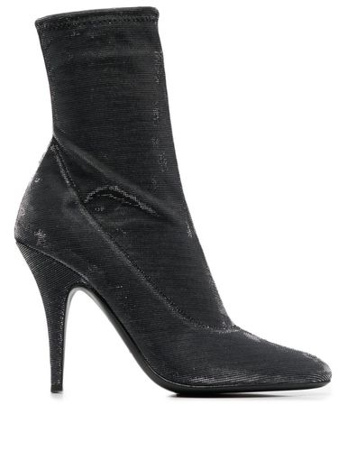 Leather Heel Ankle Boots - Giuseppe Zanotti Design - Modalova