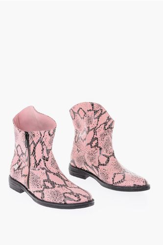 Python patterned leather Western boots Größe 31 - Monnalisa - Modalova