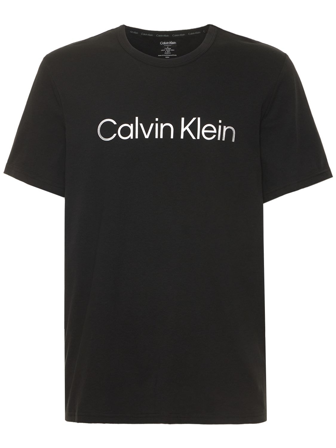 T-shirt Aus Baumwollmischung Mit Logo - CALVIN KLEIN UNDERWEAR - Modalova