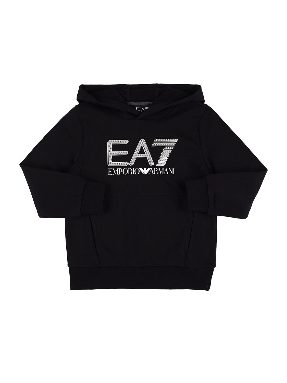 Hoodie Aus Baumwollmischung Mit Logo - EA7 EMPORIO ARMANI - Modalova