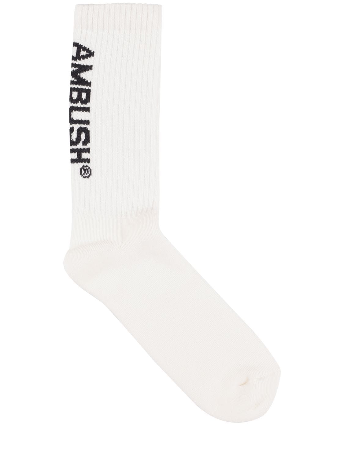 Socken Aus Baumwollmischjacquard Mit Logo - AMBUSH - Modalova
