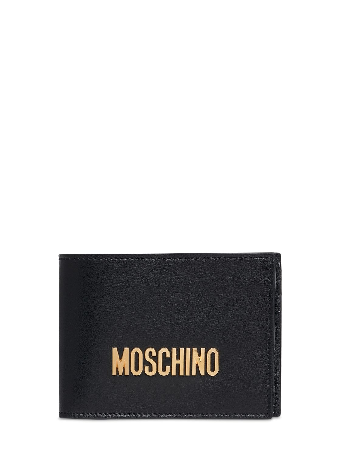Brieftasche Aus Leder Mit Logo - MOSCHINO - Modalova