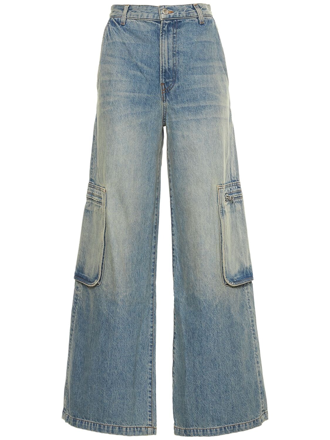 Jeans Aus Baumwolldenim Mit Weitem Bein - AMIRI - Modalova