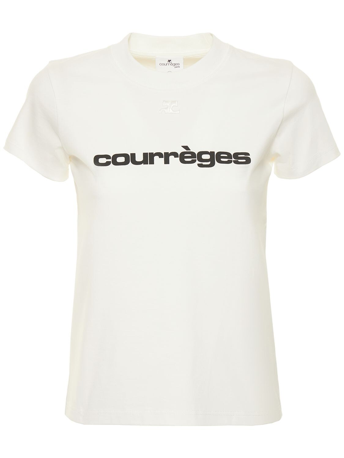 T-shirt Aus Baumwolljersey „“ - COURREGES - Modalova