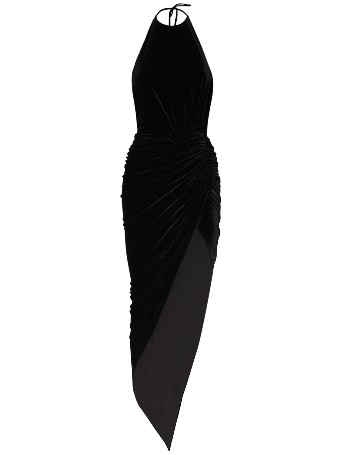Asymmetrisches Kleid Aus Samt - ALEXANDRE VAUTHIER - Modalova