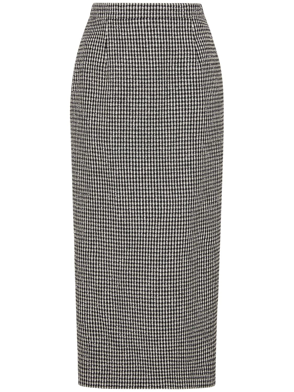 Sequined Tweed Pencil Skirt - ALESSANDRA RICH - Modalova