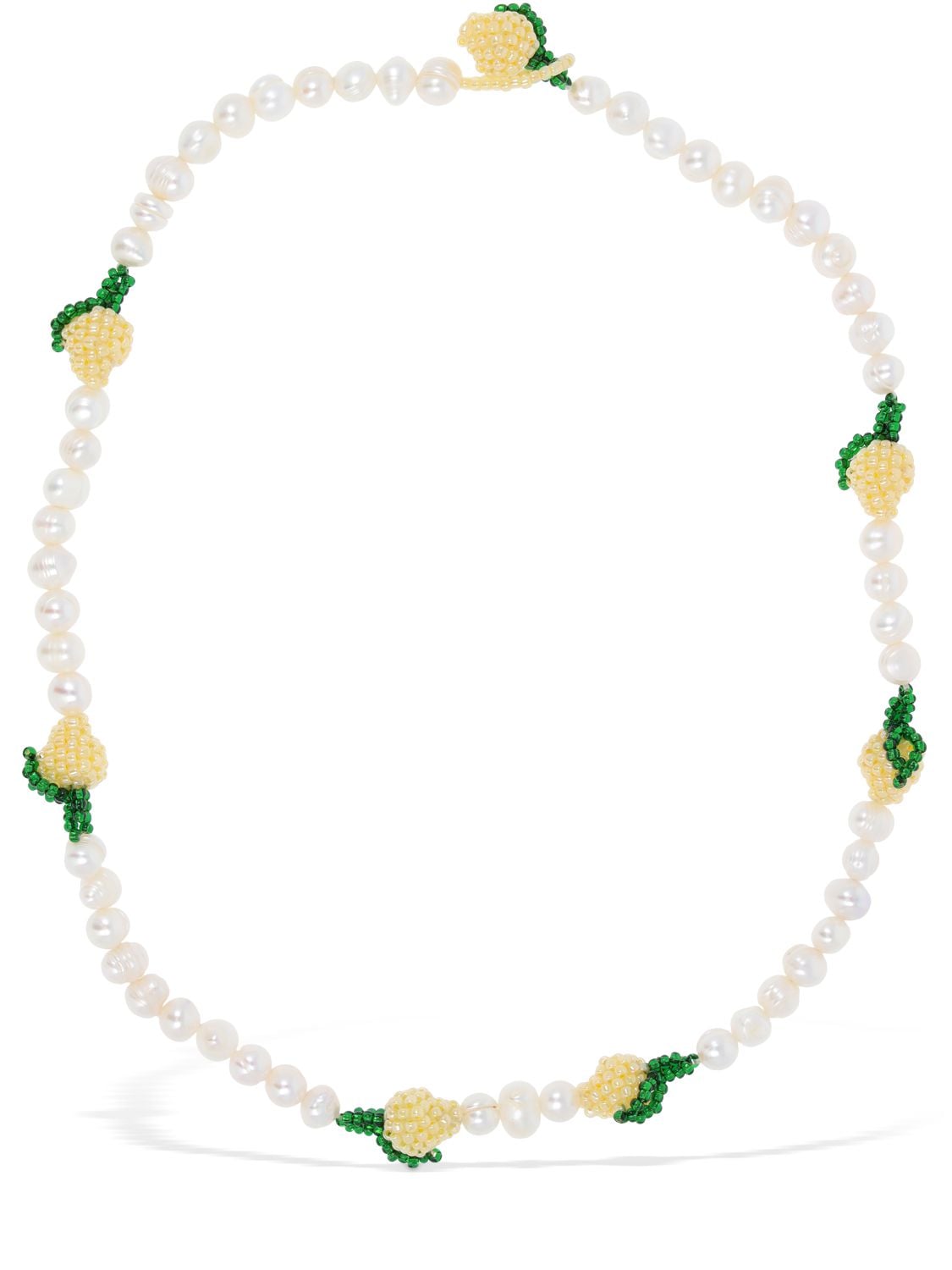 Multi-lemon Pearl Collar Necklace - PURA UTZ - Modalova