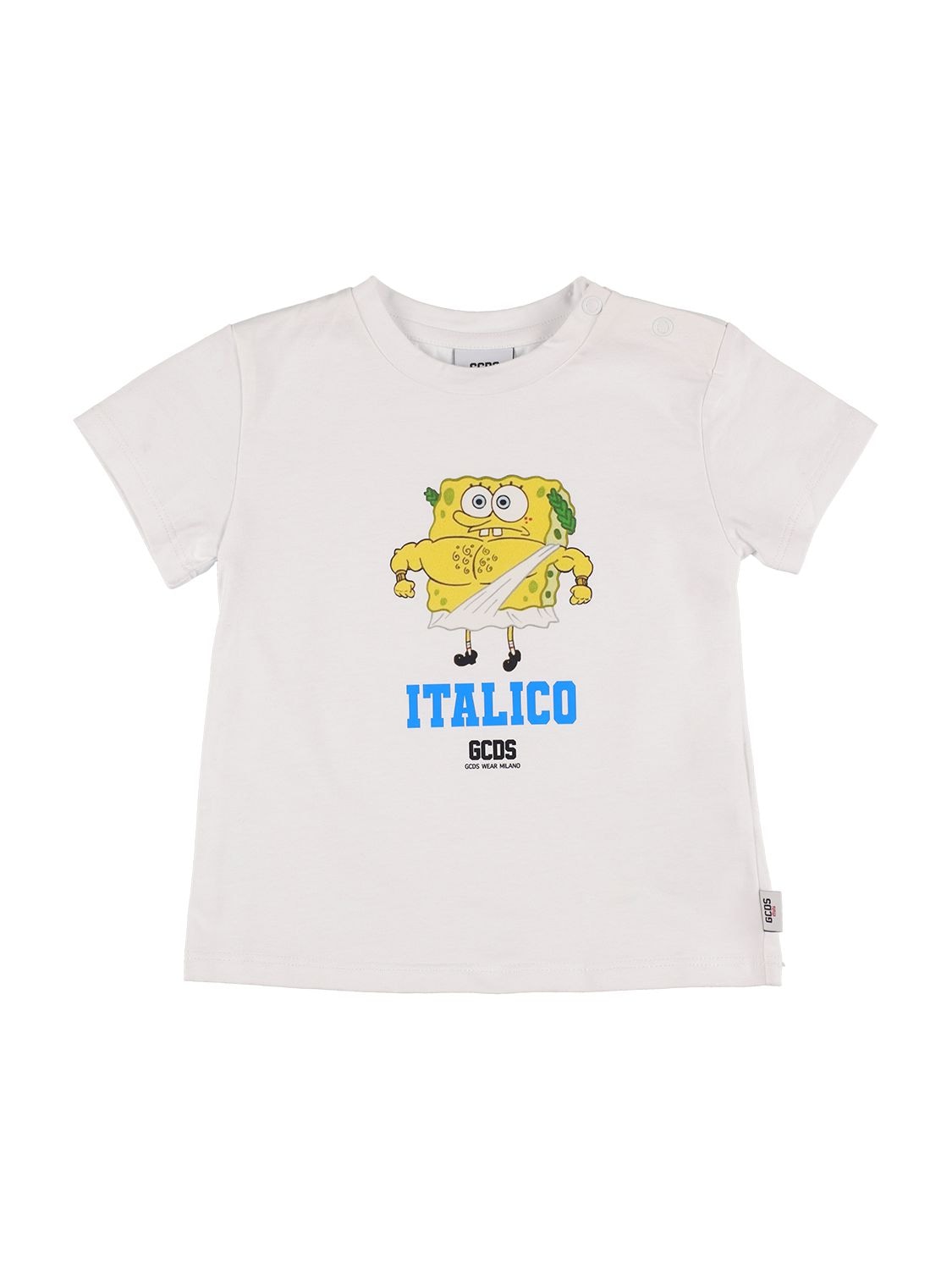 T-shirt Aus Baumwolljersey "spongebob" - GCDS - Modalova