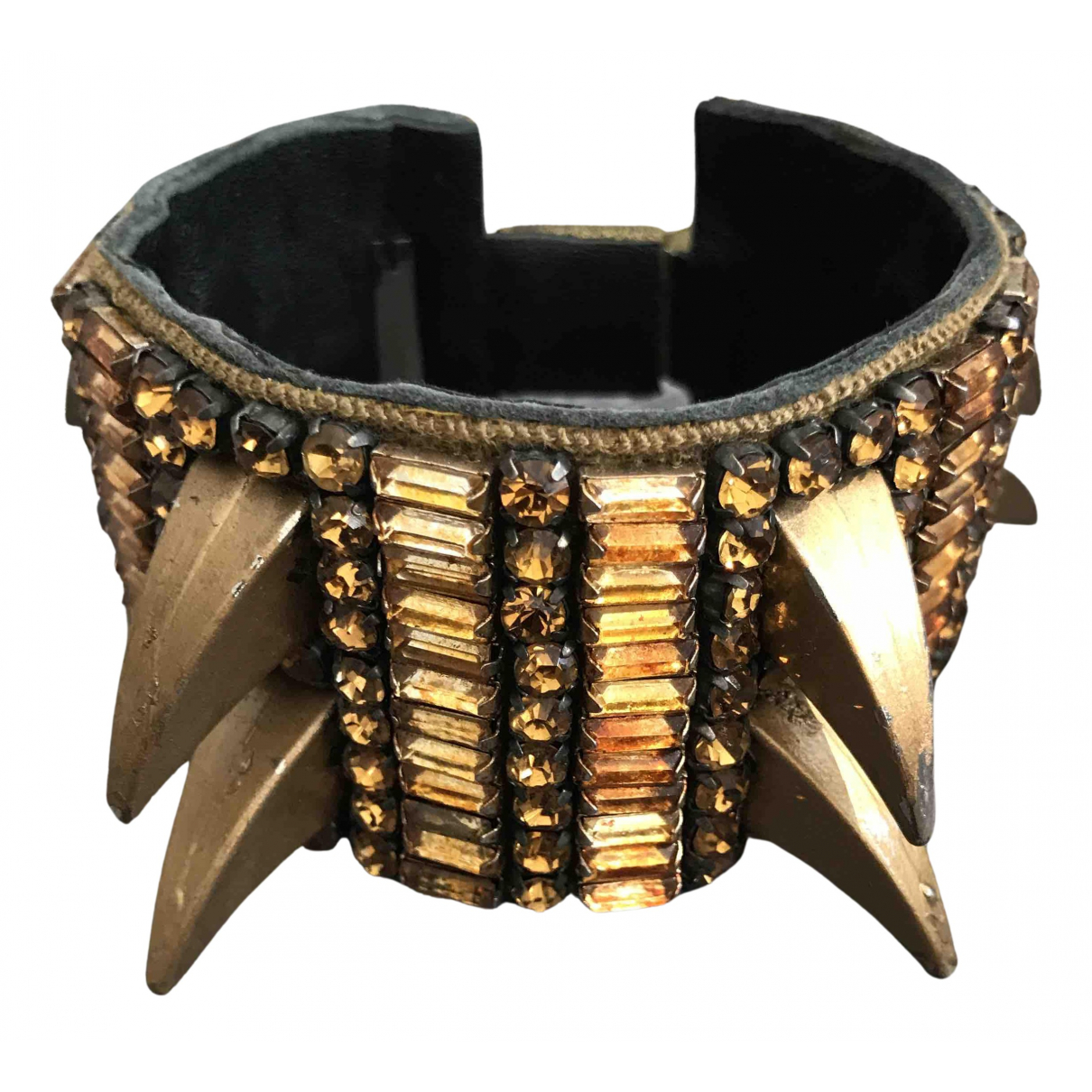 Deepa Gurnani Gold Steel Bracelet - Deepa Gurnani - Modalova
