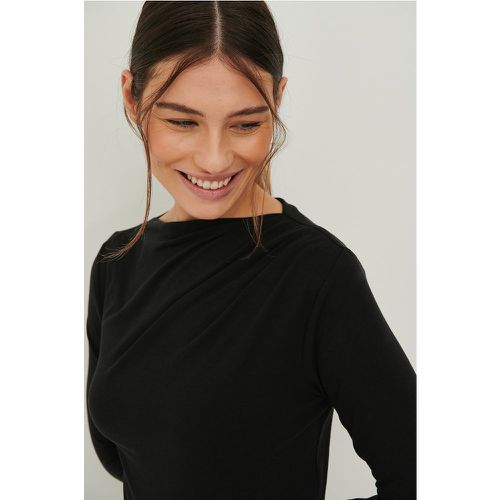 Drapierter Pullover - Black - Claire Rose x NA-KD - Modalova