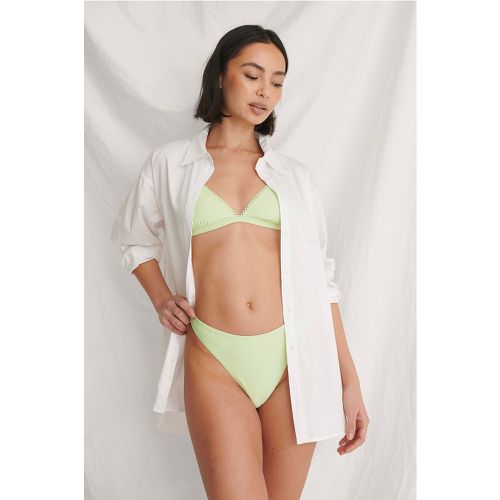 Basic recyceltes Bikini-Höschen - Green - NA-KD Swimwear - Modalova