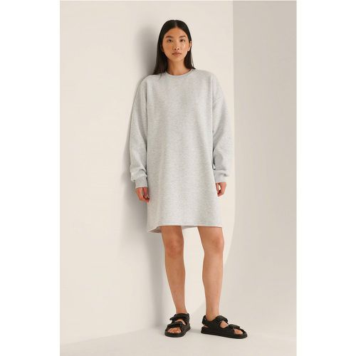 Organic Übergroßes Sweatshirt-Kleid - Grey - NA-KD Basic - Modalova