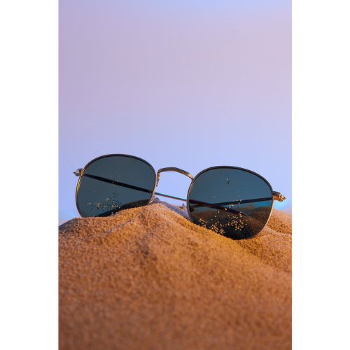Runde Sonnenbrille aus Metall - Gold - NA-KD Accessories - Modalova