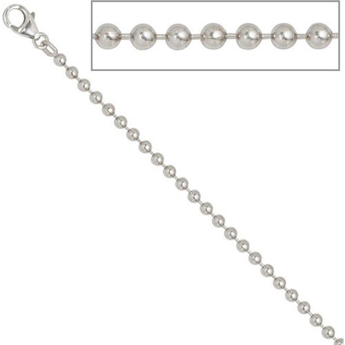 Kugelkette 925 Silber 3,0 mm 60 cm Halskette Kette Silberkette Karabiner - SIGO - Modalova
