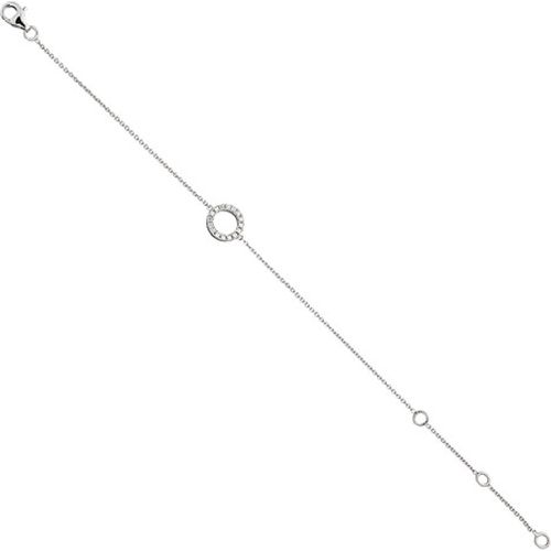 Armband 925 Sterling Silber 16 Zirkonia 18,5 cm Silberarmband - SIGO - Modalova