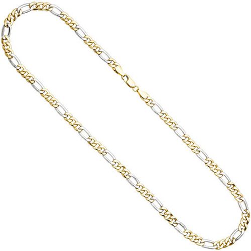 Figarokette 333 Gelbgold Weißgold bicolor 50 cm Gold Kette Halskette Goldkette - SIGO - Modalova