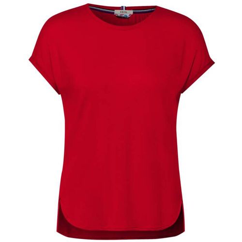 Basic T-Shirt in Unifarbe - cecil - Modalova