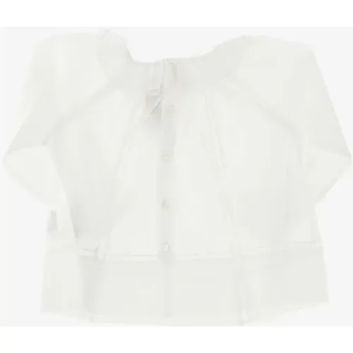 Blouse made of pure cotton Collar Cut-out details Back button closure - Bonpoint - Modalova