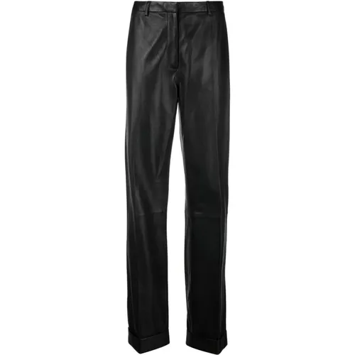 Leather trousers , Damen, Größe: S - Federica Tosi - Modalova
