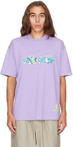 Purple Embossed T-Shirt - AAPE by A Bathing Ape - Modalova
