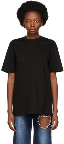 AREA Black Crystal Daisy T-Shirt - AREA - Modalova