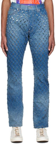 Heron Preston Blue Razor Cut Jeans - Heron Preston - Modalova