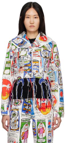 Multicolor Art Denim Jacket - Charles Jeffrey Loverboy - Modalova