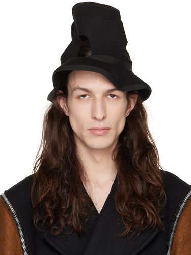 Black Cutout Structured Hat - Comme des Garçons Homme Plus - Modalova