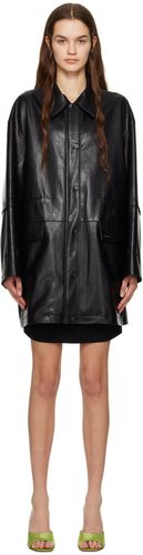 Oversized Faux-Leather Jacket - DRAE - Modalova