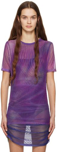 DRAE Purple Glitch Print T-Shirt - DRAE - Modalova
