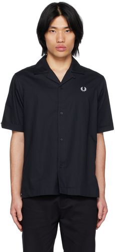 Fred Perry Black Embroidered Shirt - Fred Perry - Modalova
