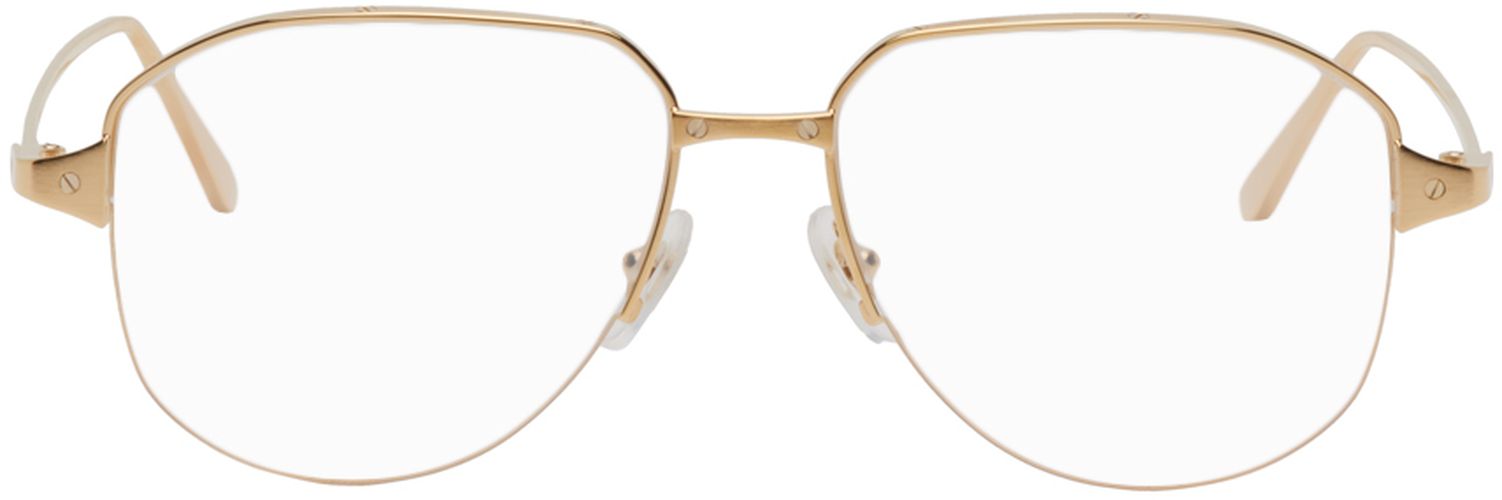 Cartier Gold Aviator Glasses - Cartier - Modalova