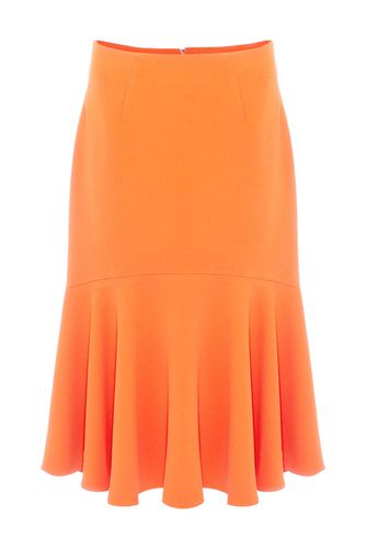 Sati Fluted Hem Skirt Orange - Damsel in a Dress - Modalova
