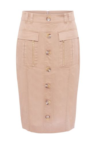 Fifi Button Front Skirt Neutral - Damsel in a Dress - Modalova