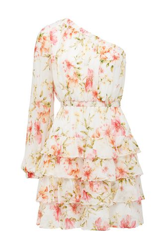 Priya Ruffle One Shoulder Mini Dress Summer Tropics - Forever New - Modalova