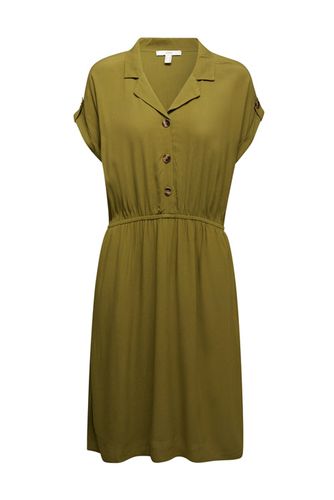 Dress Made Of Lenzing Ecovero Olive - ESPRIT - Modalova